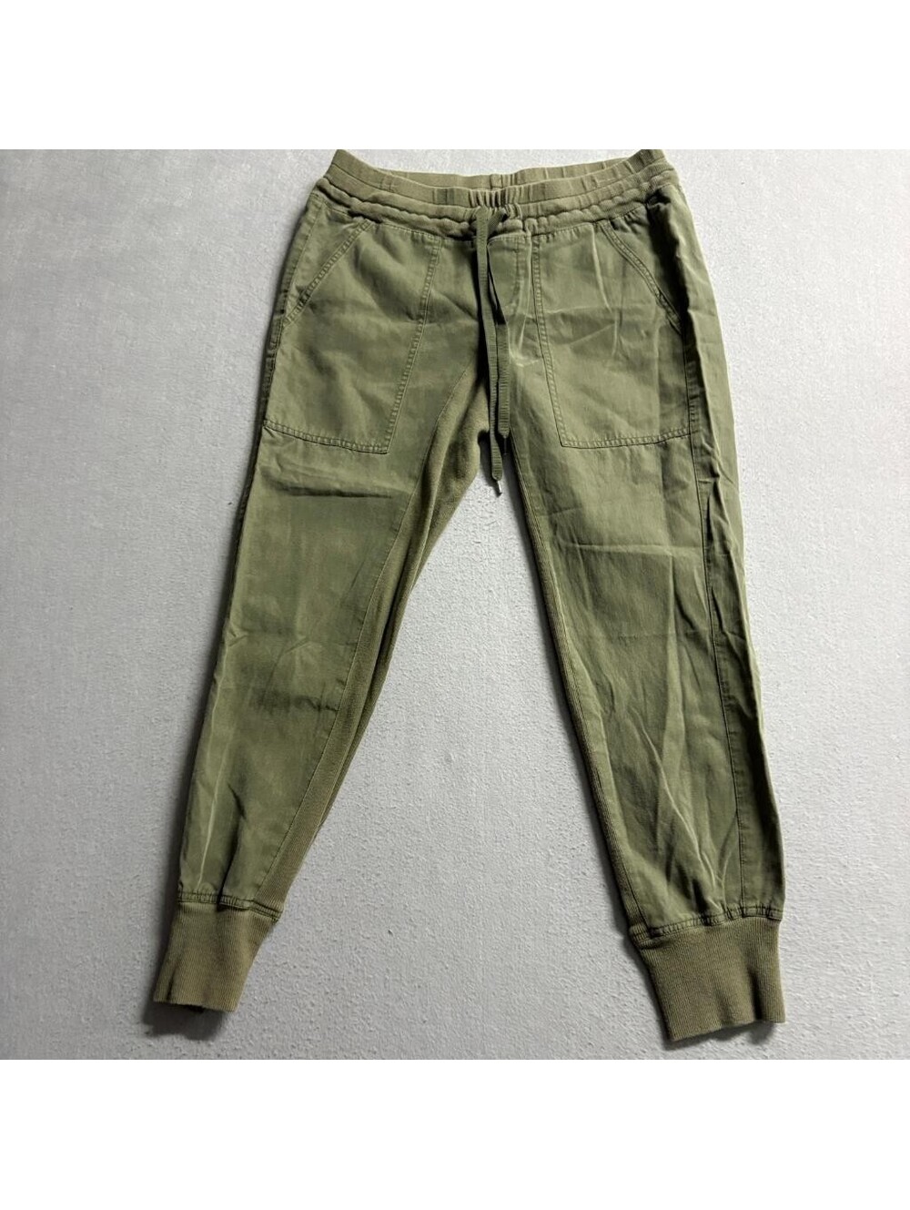 Cabi Womens XS Green Lyocell Blend Drawstring Utility Jogger Pants 3747
